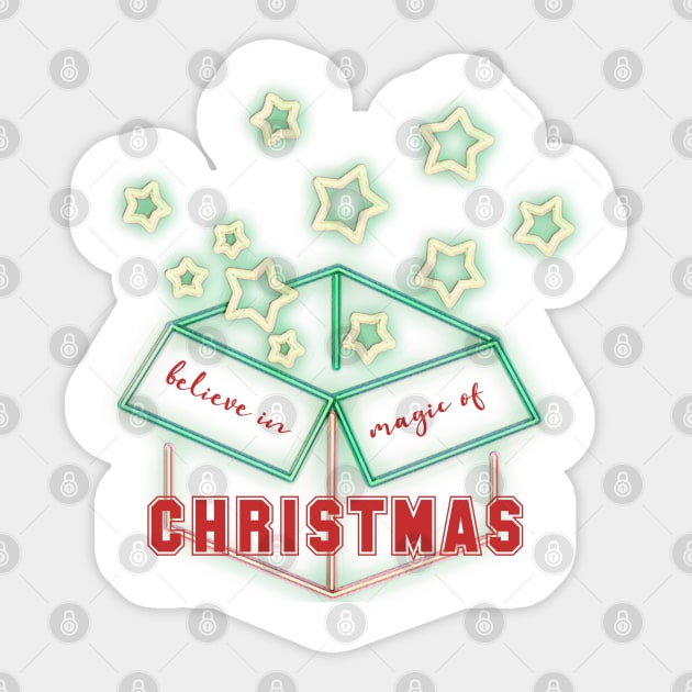 Believe in Christmas magic Sticker by THE WANDER KEY